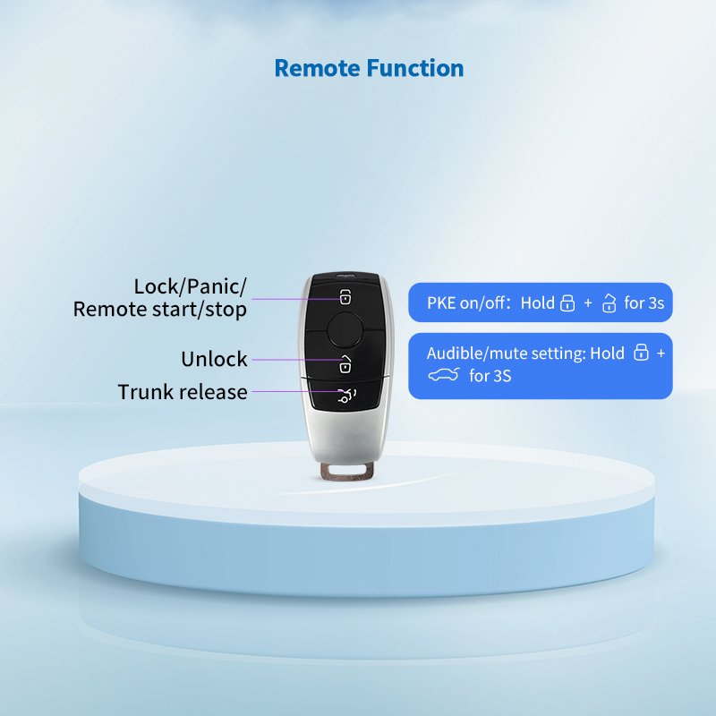 EASYGUARD Plug Play PKE Remote Starter With Smartphone APP Control &4G GPS Tracking Fit for Mercedes Cars