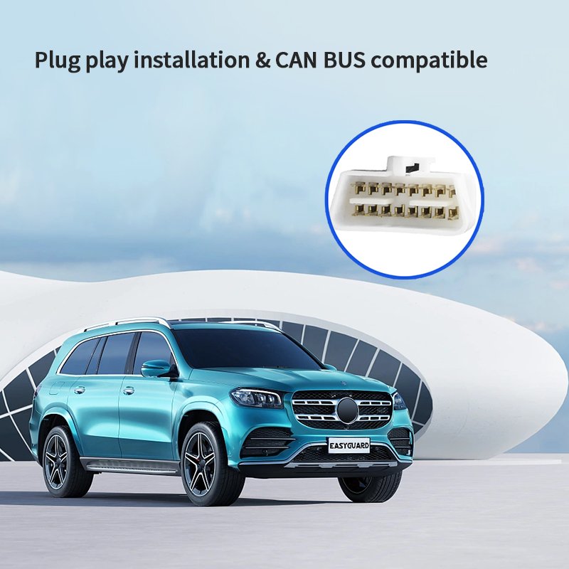 EASYGUARD Plug Play PKE Remote Starter With Smartphone APP Control &4G GPS Tracking Fit for Mercedes Cars