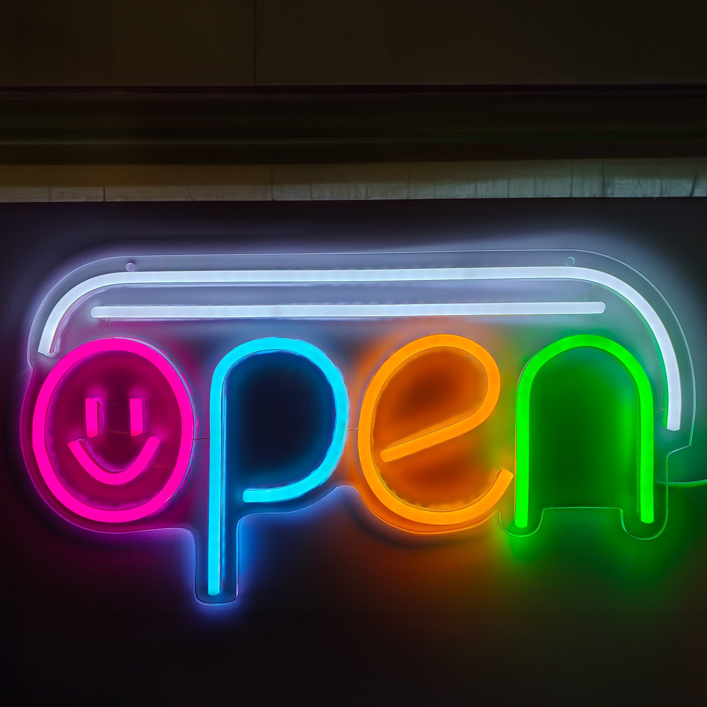 Neon Sign Custom Open Logo LED Neon Sign Restaurant Salon Business Store Shop Indoor Decorations Advertising Board Logo Light