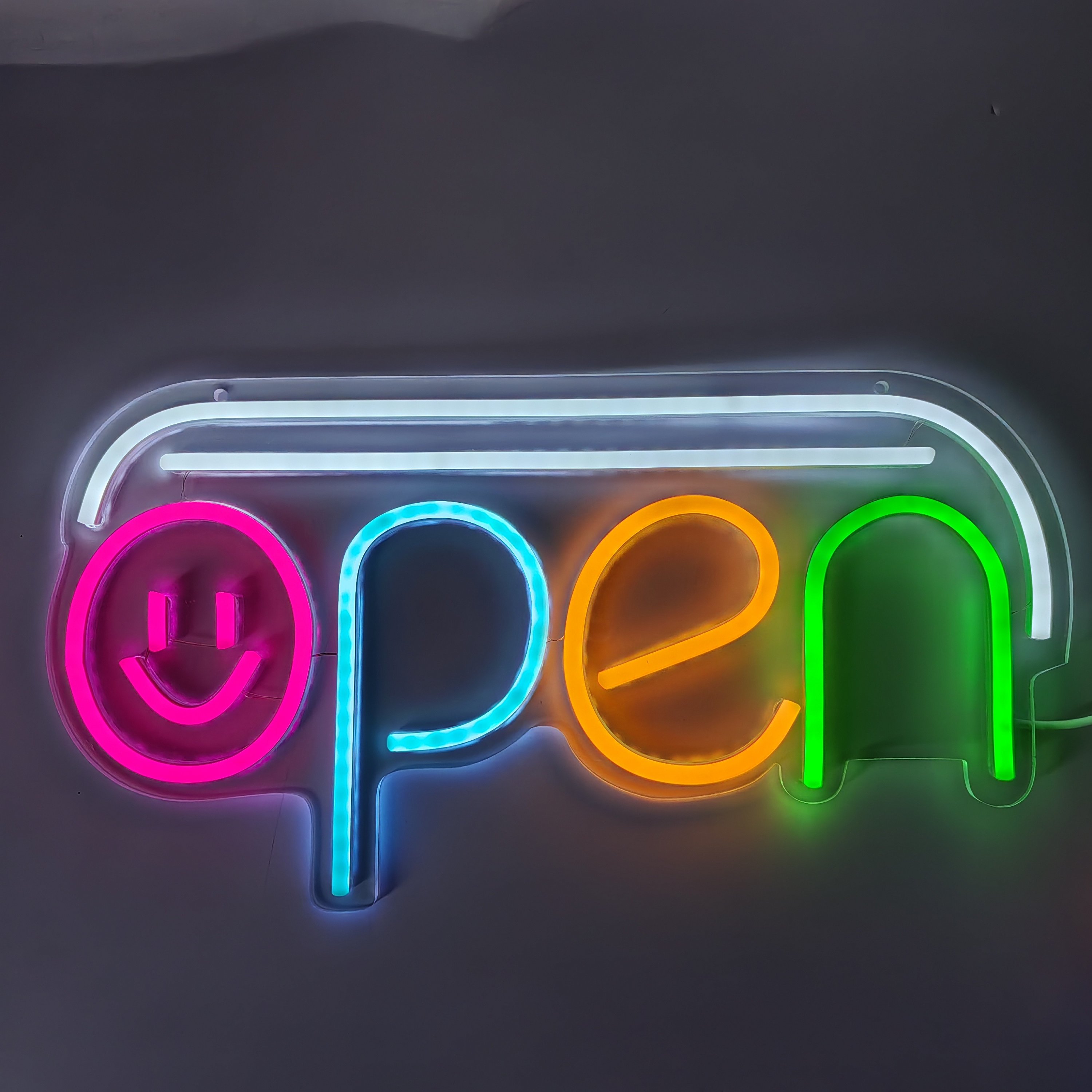 Neon Sign Custom Open Logo LED Neon Sign Restaurant Salon Business Store Shop Indoor Decorations Advertising Board Logo Light