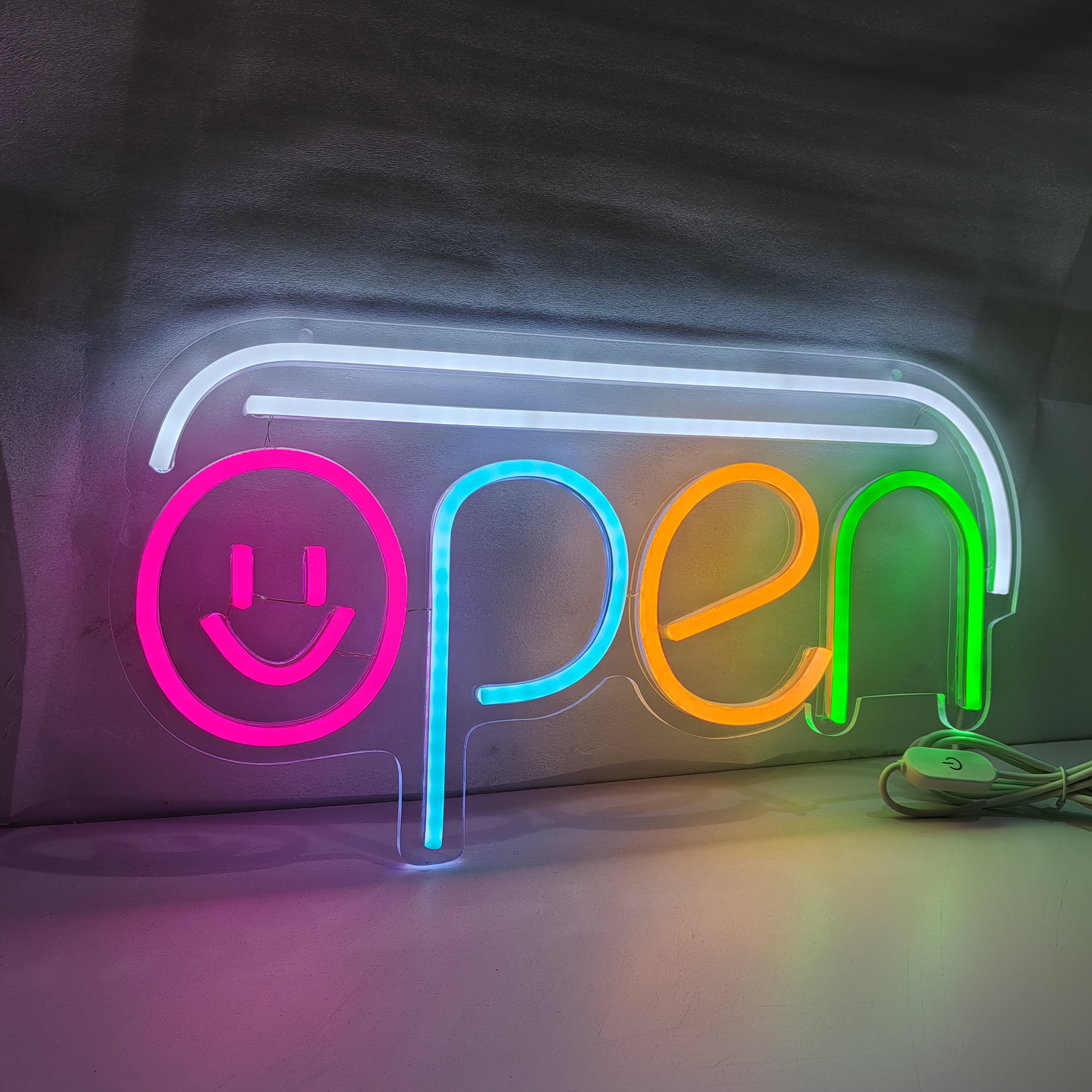 Neon Sign Custom Open Logo LED Neon Sign Restaurant Salon Business Store Shop Indoor Decorations Advertising Board Logo Light