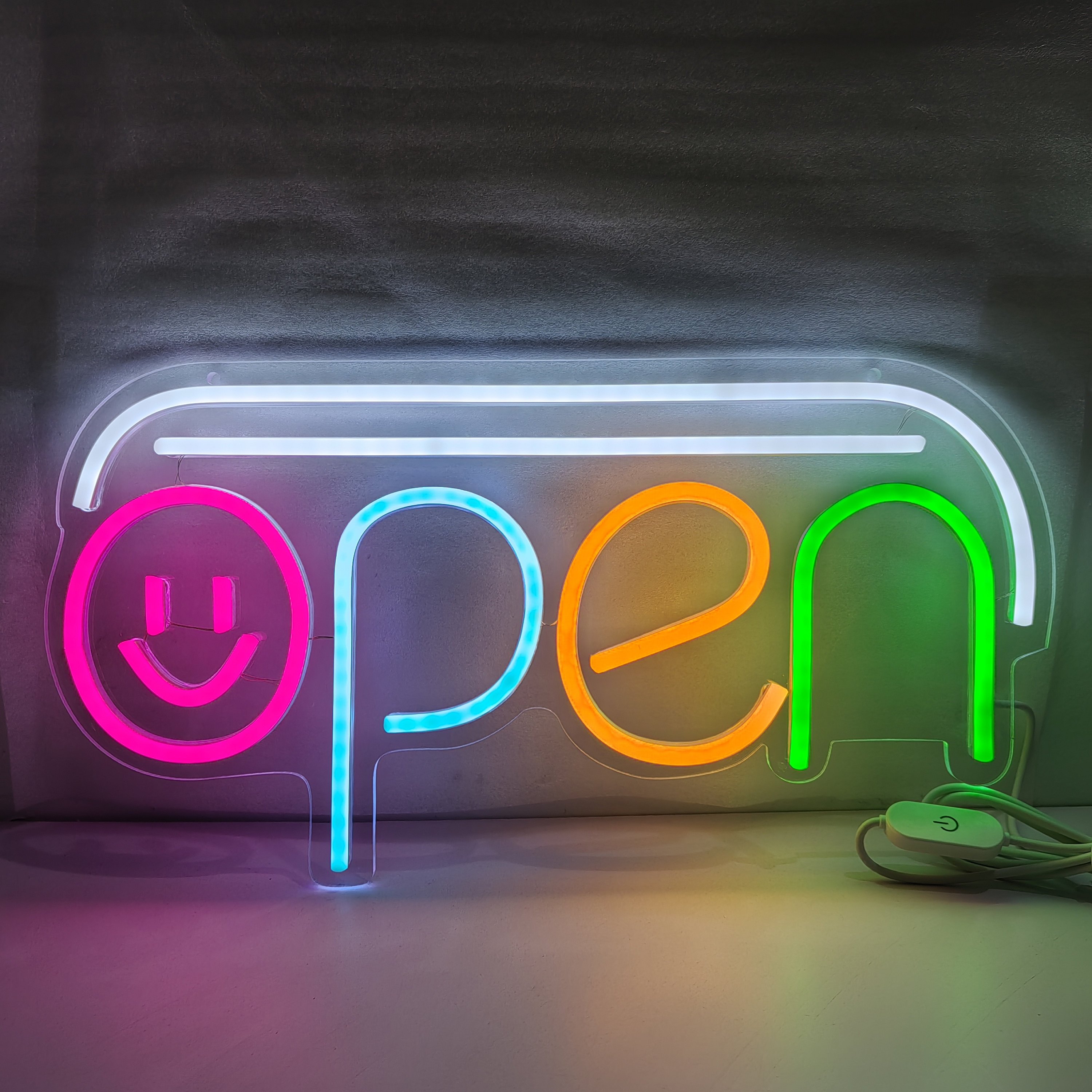 Neon Sign Custom Open Logo LED Neon Sign Restaurant Salon Business Store Shop Indoor Decorations Advertising Board Logo Light