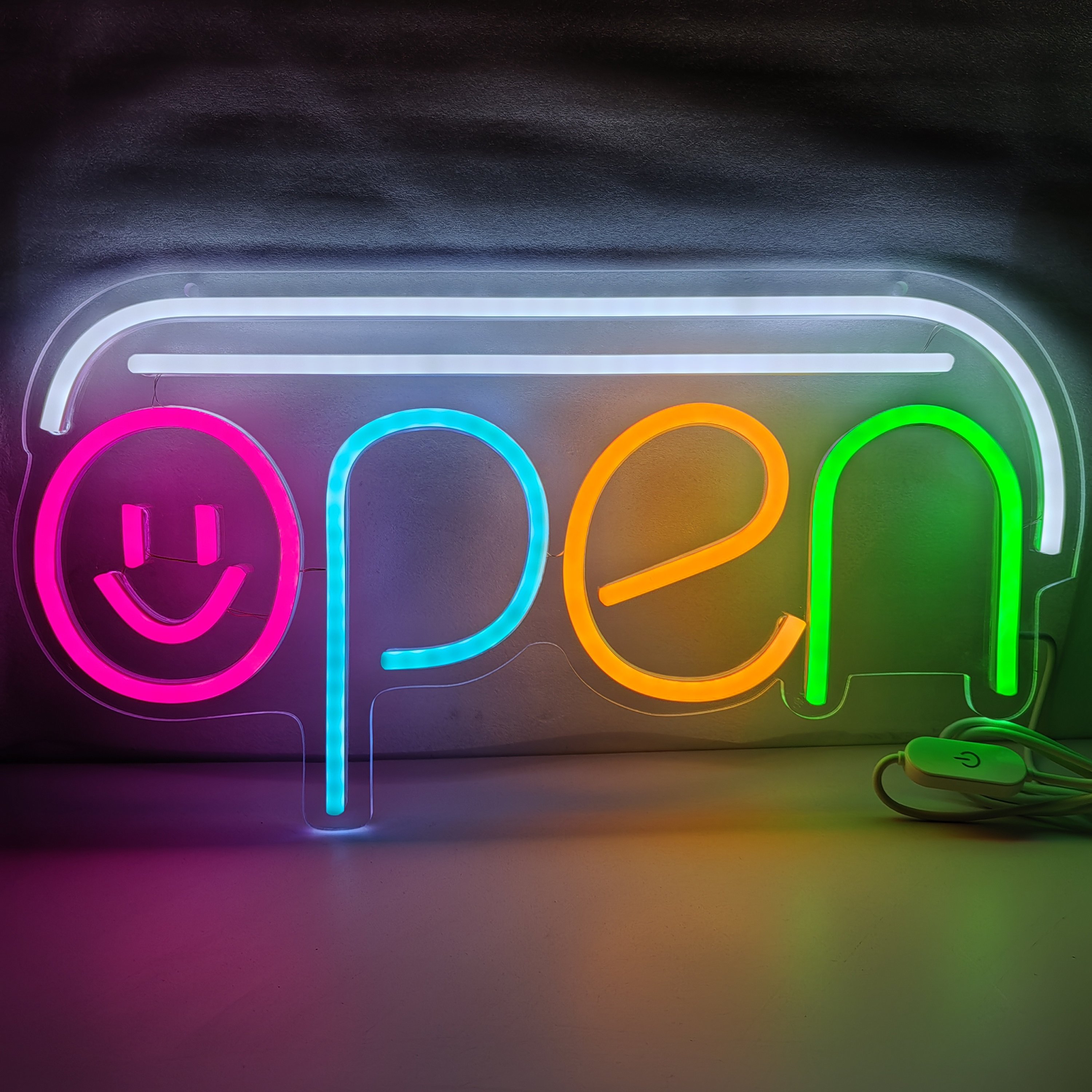 Neon Sign Custom Open Logo LED Neon Sign Restaurant Salon Business Store Shop Indoor Decorations Advertising Board Logo Light