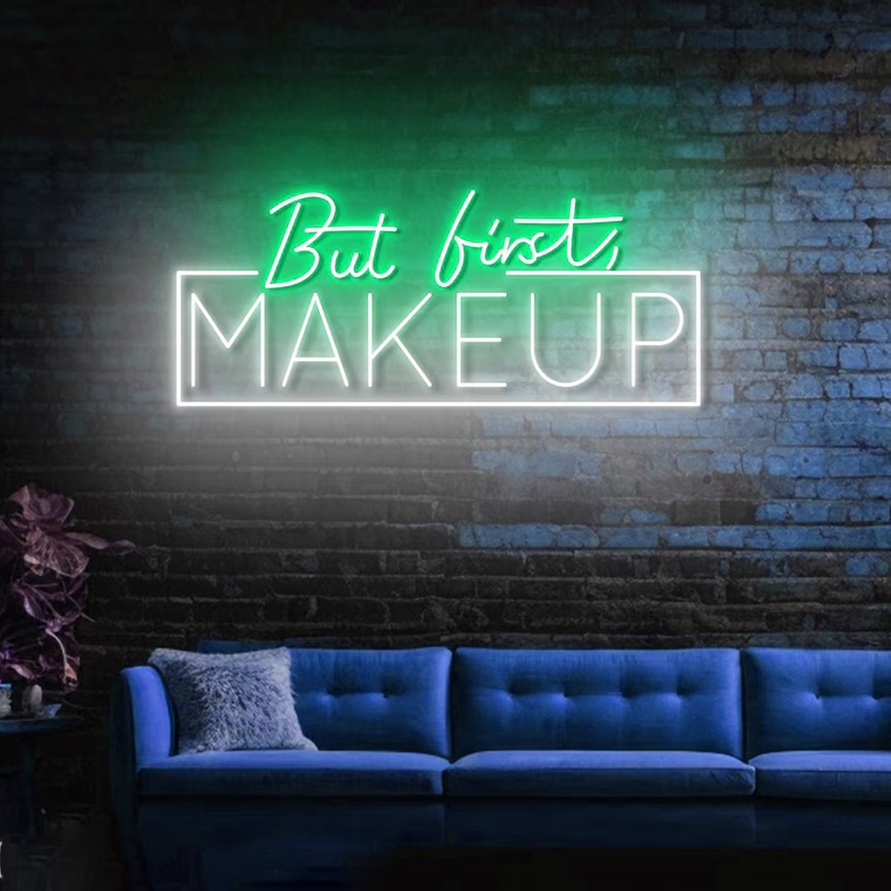 Custom Store Cosmetic Make up Salon Business logo Neon Sign Make up Shop Led Light up Sign Idea for Wall Decoration