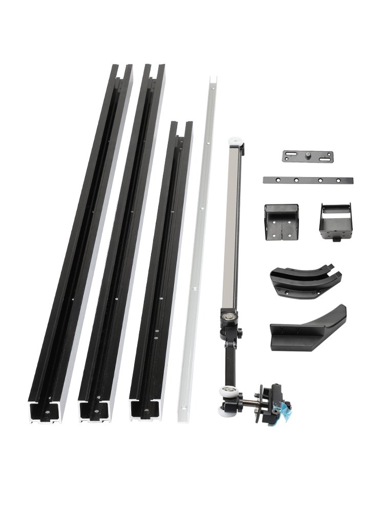 Double Soft Close Interior Hidden Wood Hanging Door Rollers Wheels Door Sliding System
