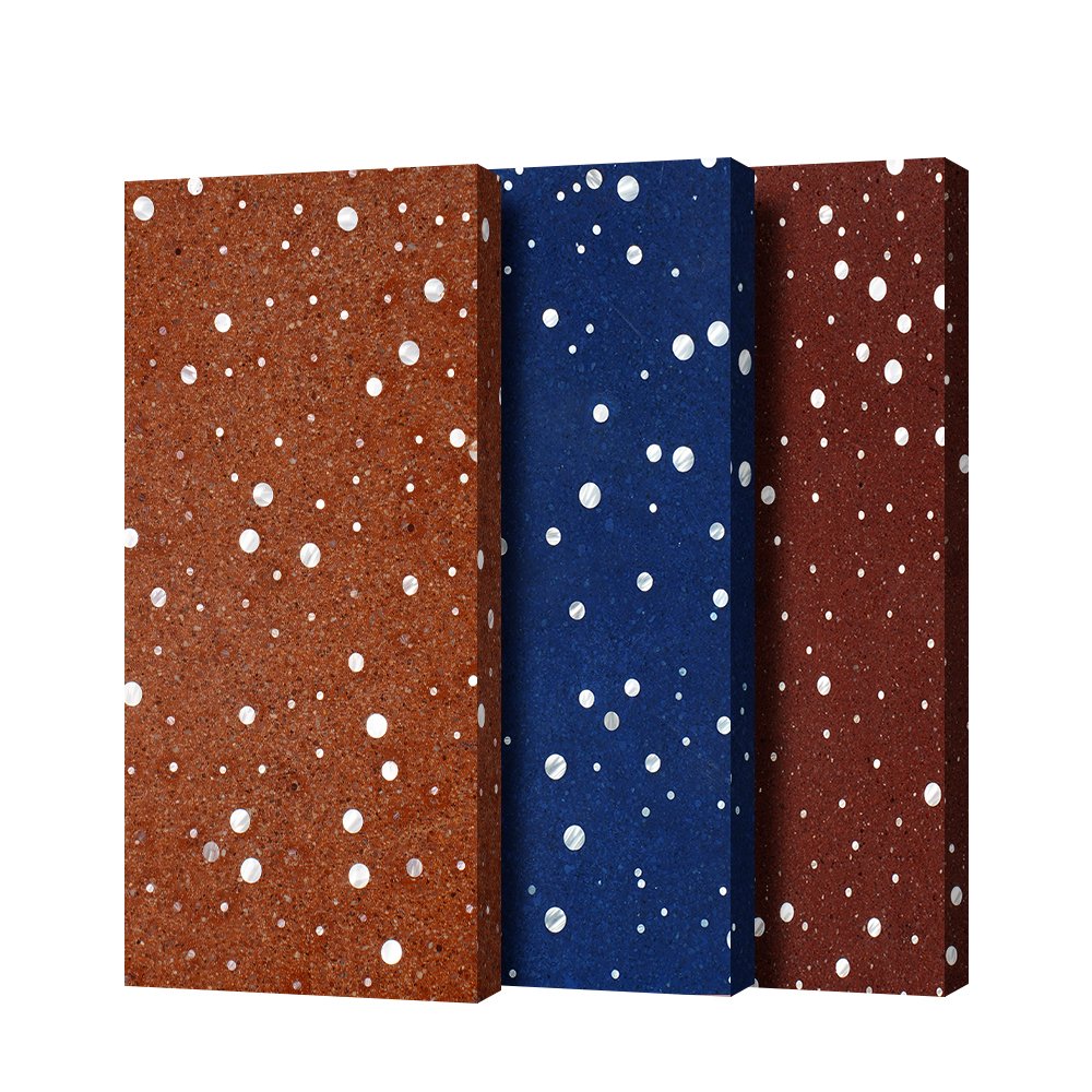 Custom Colors 10mm 20mm 30mm 50mm Thickness Translucent Fiber Optic Concrete Panel for Interior Exterior Wall Background Wall
