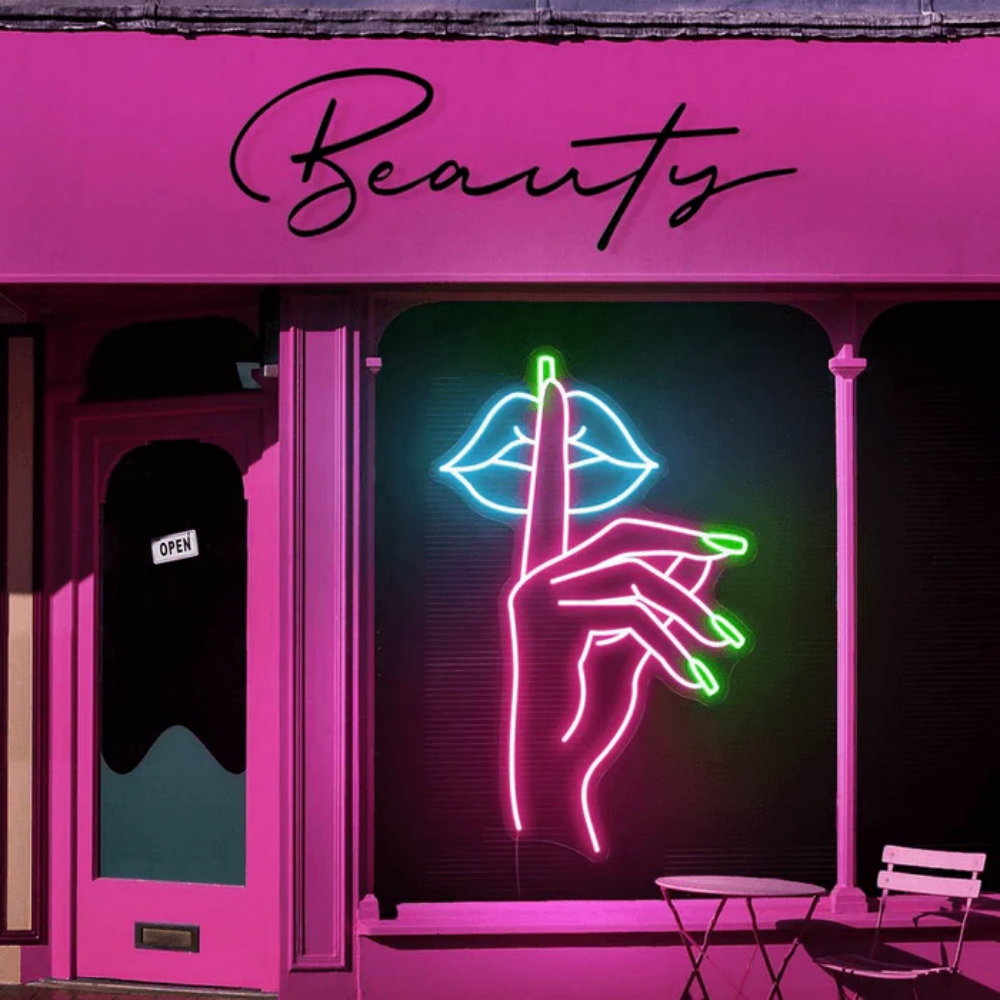 Salon Shop Led Neon Sign Cosmetic Beauty Salon Nails Neon Sign Light Store Business logo Idea for Wall Decoration