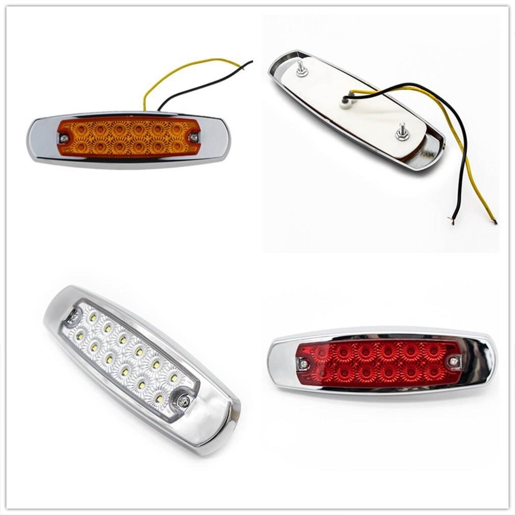 Car External Lights LED 12 LED Auto Car Bus Truck Lorry Side Marker Indicator Low LED Trailer Light Rear Side Lamp