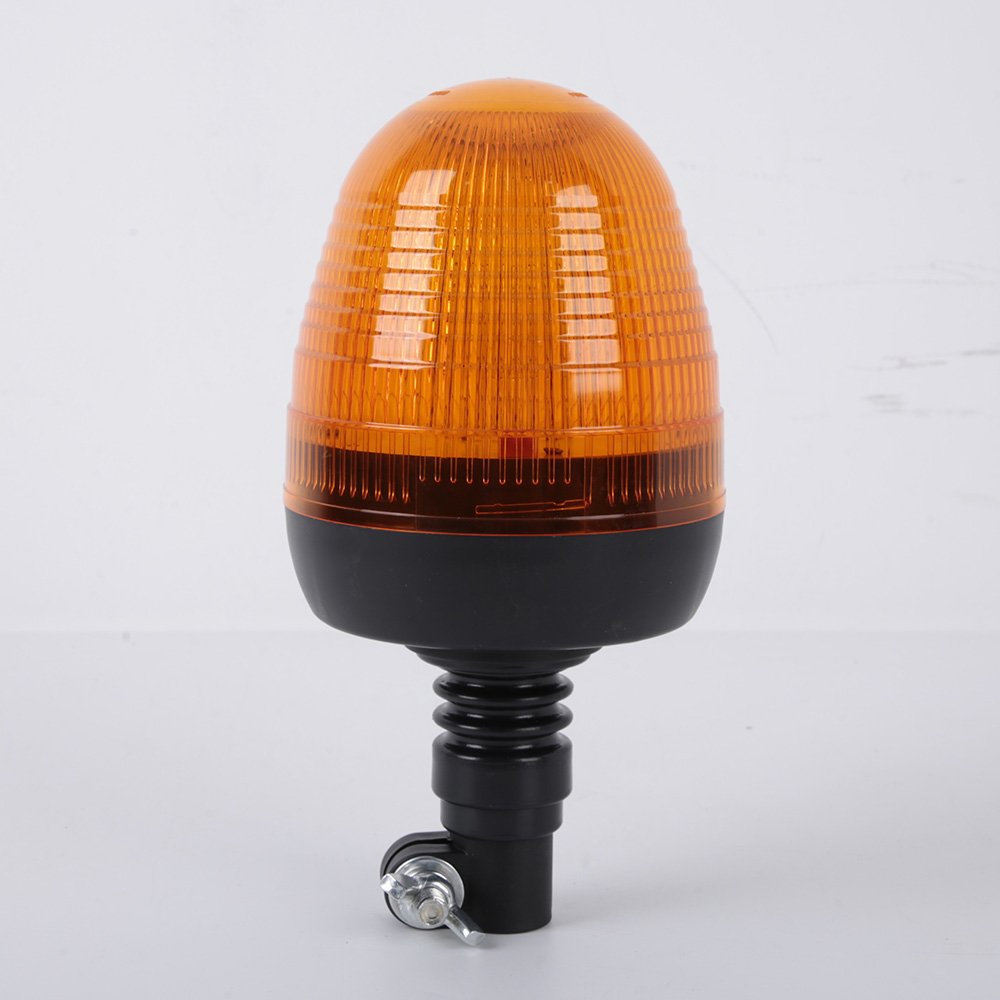 New 60W Rotating Beacon Amber Flashing Light Emergency Strobe Beacon Lamp for Truck Bus Ambulance E-mark R65 R10