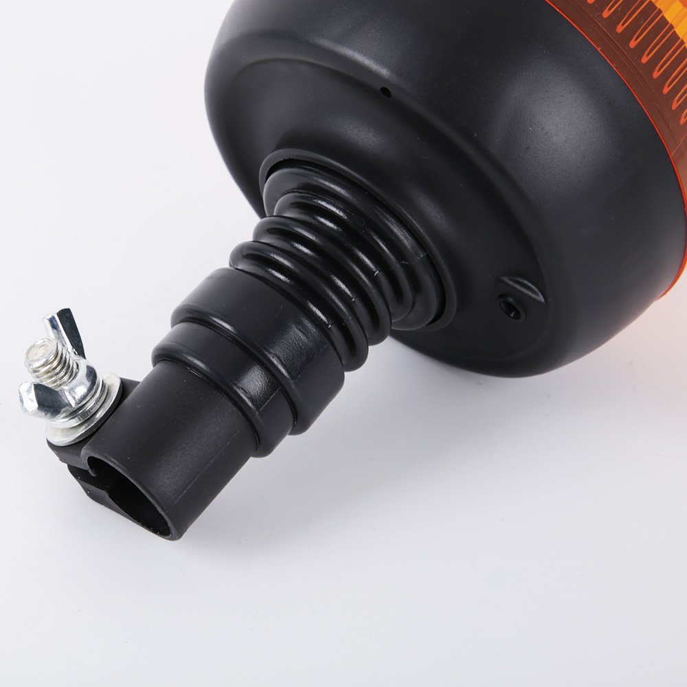 New 60W Rotating Beacon Amber Flashing Light Emergency Strobe Beacon Lamp for Truck Bus Ambulance E-mark R65 R10