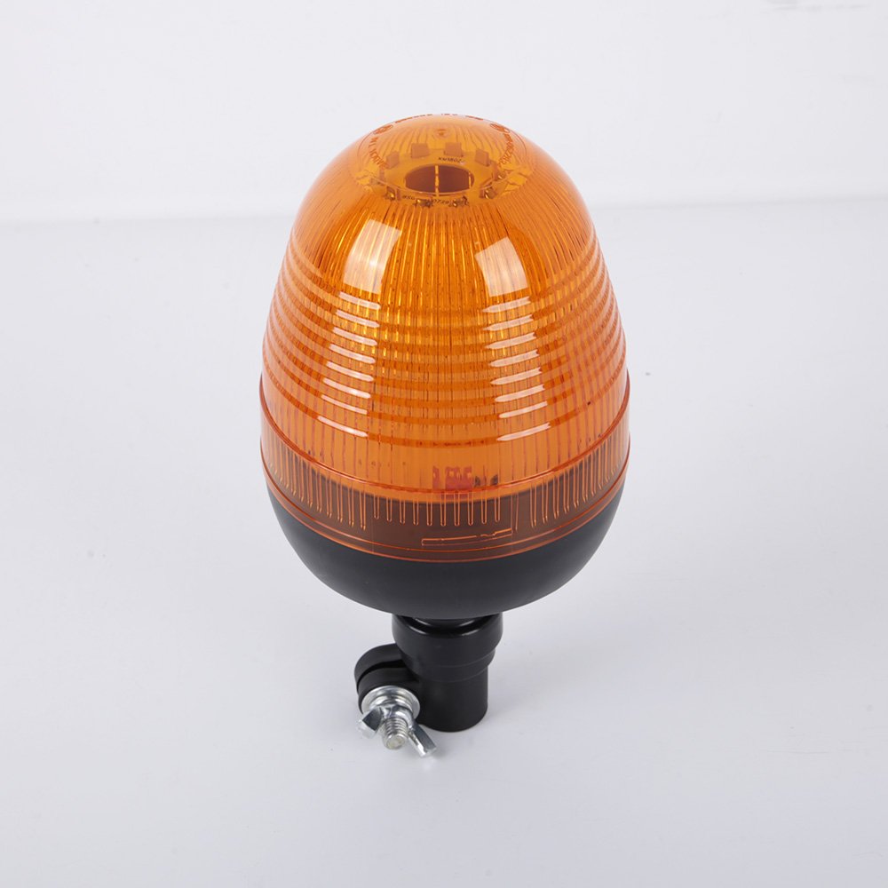 New 60W Rotating Beacon Amber Flashing Light Emergency Strobe Beacon Lamp for Truck Bus Ambulance E-mark R65 R10
