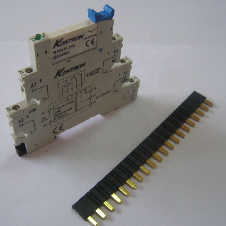 PLC Jumper for 6.2mm Relay Socket 30A Contact Load Electromagnetic Theory Sealed Protection for PCB Usage