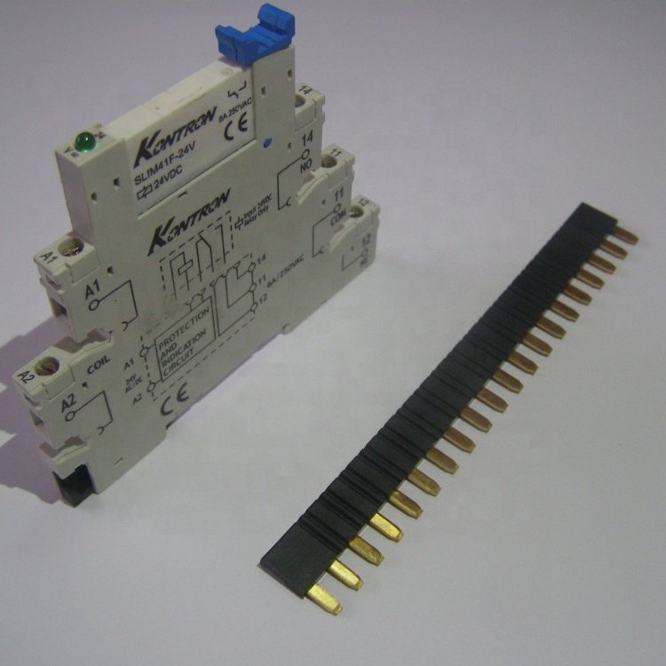 PLC Jumper for 6.2mm Relay Socket 30A Contact Load Electromagnetic Theory Sealed Protection for PCB Usage