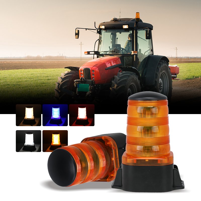 R10 ECE LED Car Strobe Emergency Light 12V 24V Amber Blue Red White Flash Pattern Led Car Warning Light