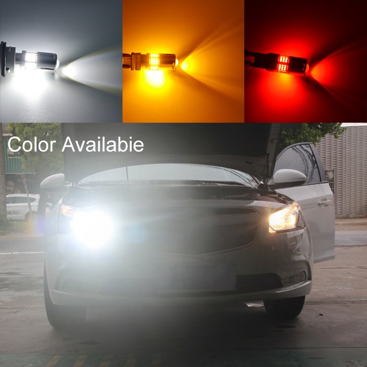Gview Super Bright 12V 24V Car LED T15 Canbus P27W W16W White Amber Red Brake High Quality Tail Reverse Bulbs T10 Car LED Lights