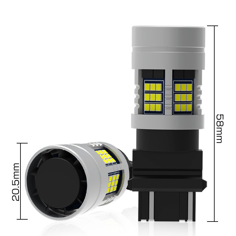 Gview Super Bright 12V 24V Car LED T15 Canbus P27W W16W White Amber Red Brake High Quality Tail Reverse Bulbs T10 Car LED Lights