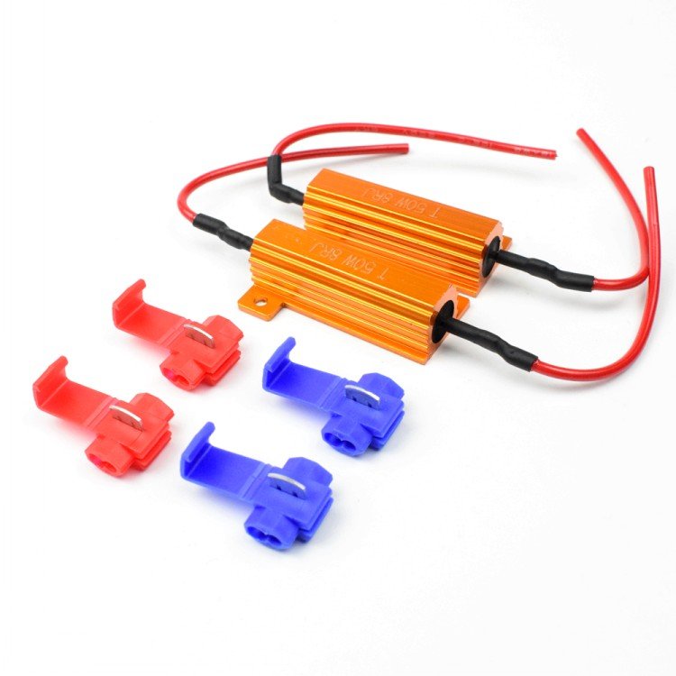 Cheap Car LED HID Xenon Lighting Accessories Load Resistor 50W 6ohm 8ohm Can-bus Error Warning Canceller