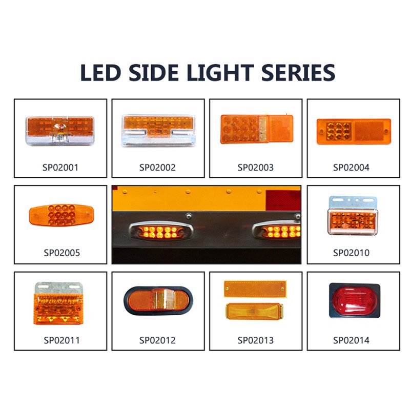 Waterproof Yellow Red White 4 Inch Round Truck Trailer Led Stop Turn Tail Light