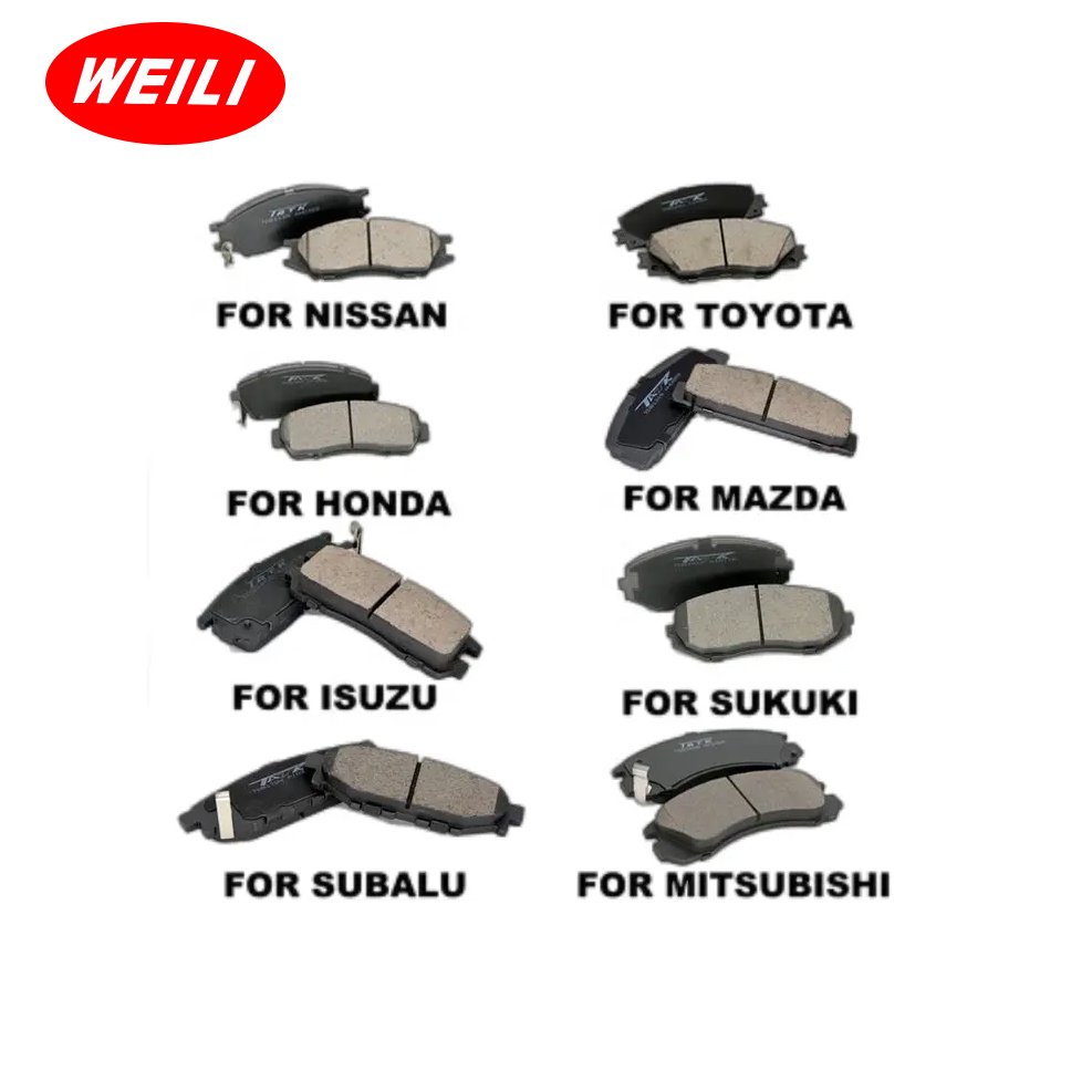 Wholesale Car Auto Parts Brake Pads for Toyota corolla Honda Nissan Mazda Hyundai Mitsubishi Kia Subaru SUZUKI Japanese Cars