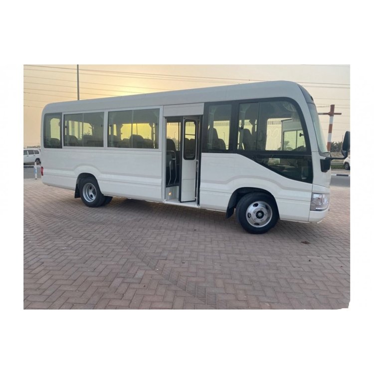 Used 2020 Year Luxury Coach Bus Service Diesel Engine 30 Seats Original TOYOTAI Coaster Coach Bus