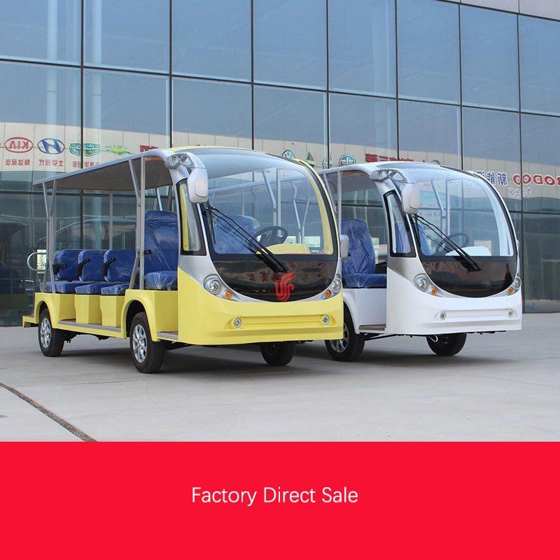 High Quality Electric Tour Amusement Park Sightseeing Bus Scenic Area Reception Car for Sale
