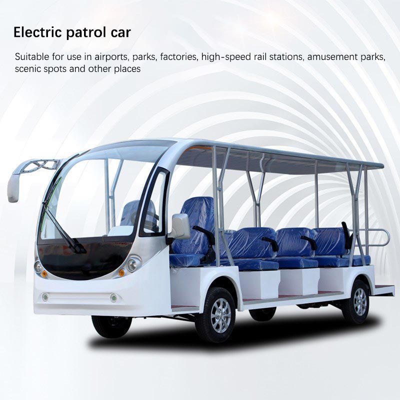 High Quality Electric Tour Amusement Park Sightseeing Bus Scenic Area Reception Car for Sale