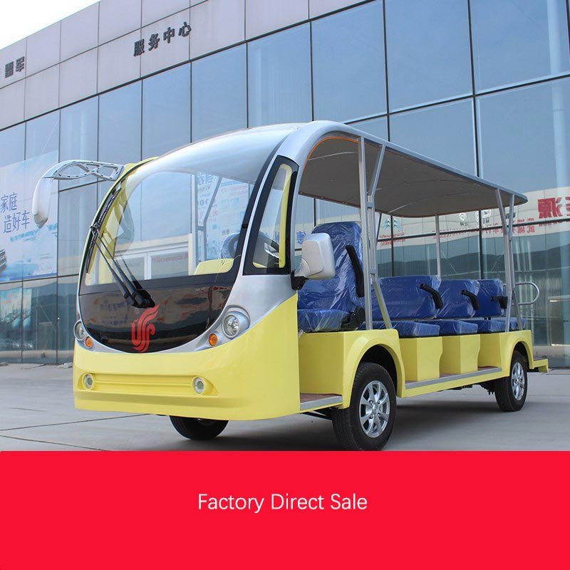 High Quality Electric Tour Amusement Park Sightseeing Bus Scenic Area Reception Car for Sale