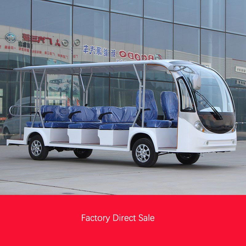 High Quality Electric Tour Amusement Park Sightseeing Bus Scenic Area Reception Car for Sale