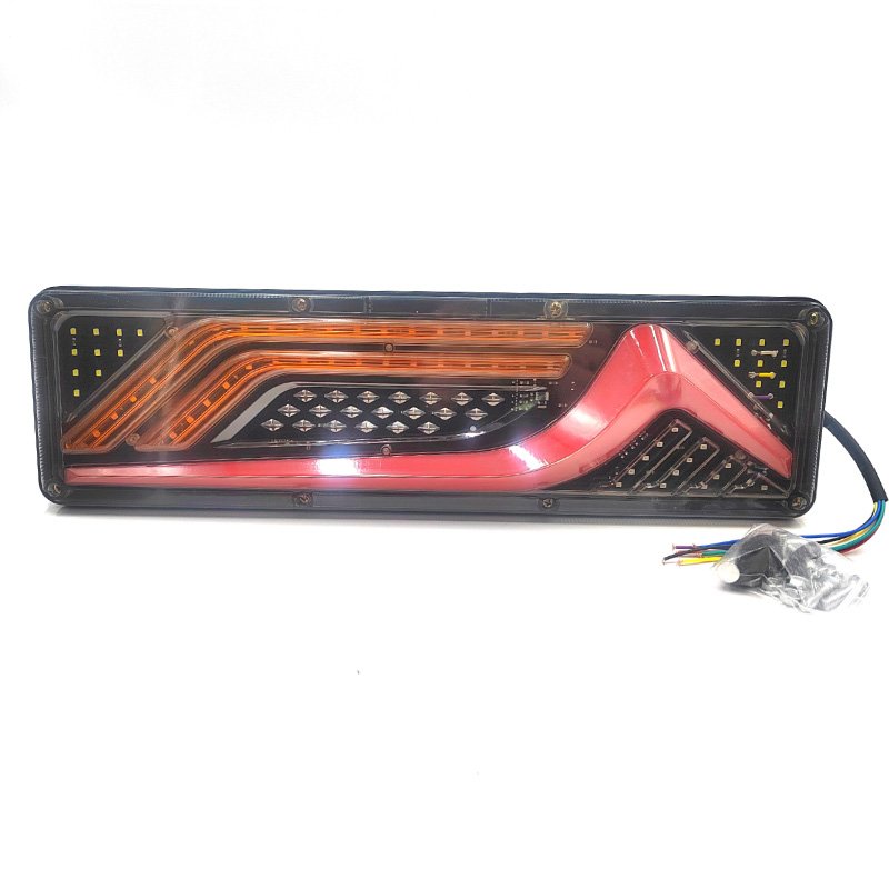 LED Rear Taillights for Large Trucks Guide Light Type Brake Lights, High Brightness Running Lights, Rear Taillight Assembly