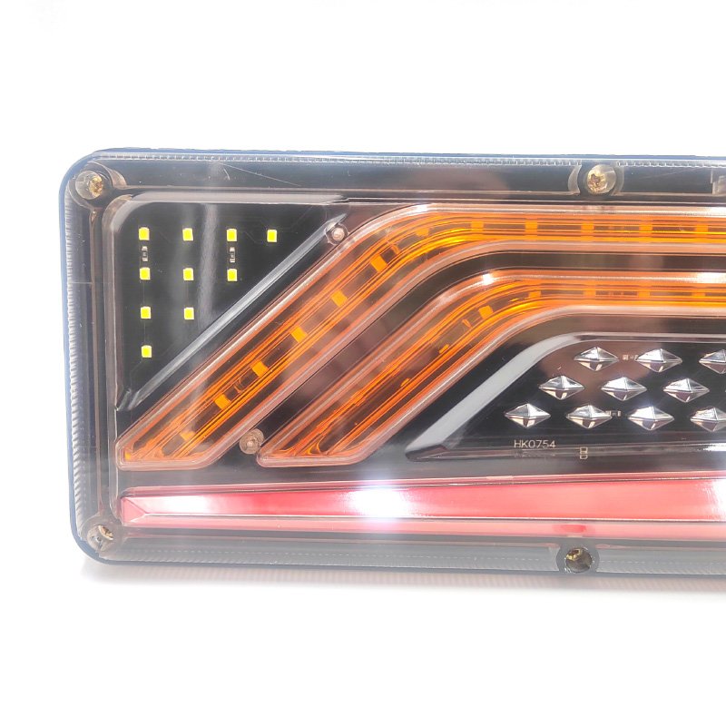 LED Rear Taillights for Large Trucks Guide Light Type Brake Lights, High Brightness Running Lights, Rear Taillight Assembly