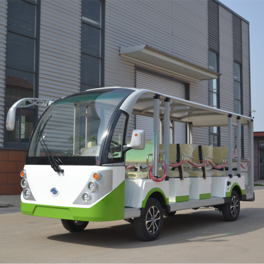 Custom 8-23 Seats Mini Open Roof Tour Bus Electric Four-wheel Drive Sale
