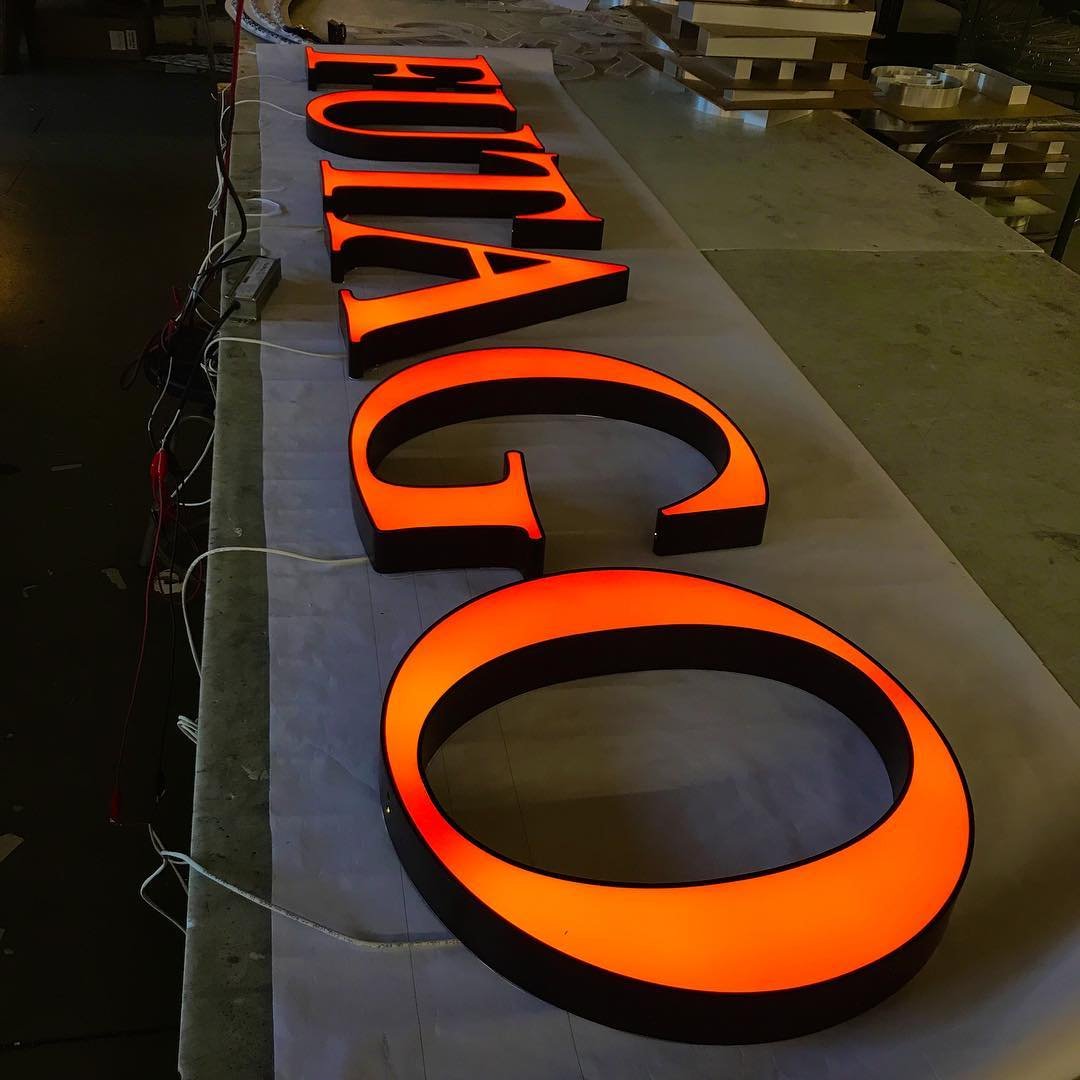 Wholesale 3D Illuminated Aluminum Channel Letters for Building Signage Front-Lit Light up Sign for Outdoor Car AC Power Supply