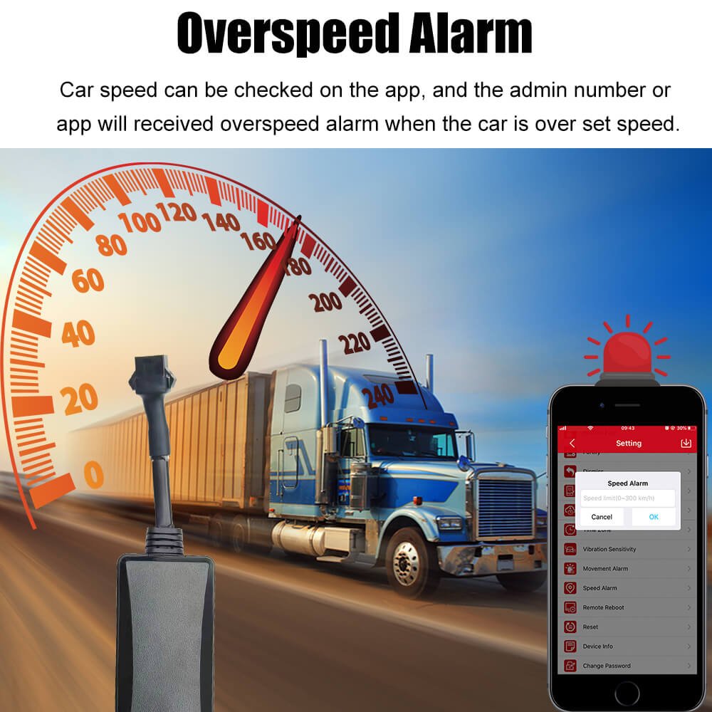 4G Vehicle GPS Tracker GT06 GPRS GPS with Mic SOS Relay Multi Alarm Anti-theft Remote Cut off Fuel GPS Tracking Locator