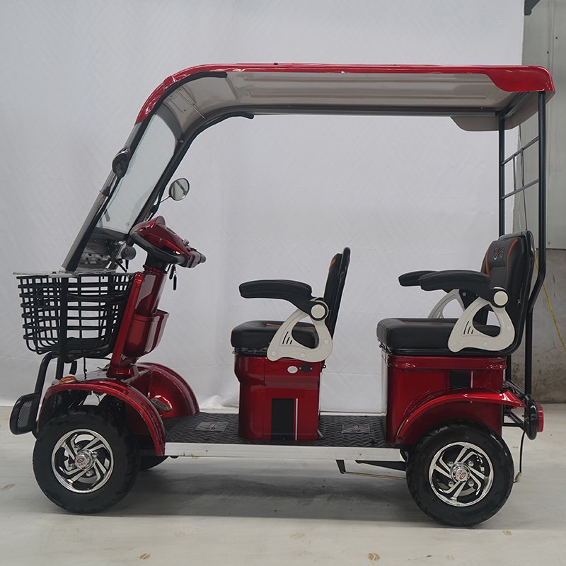 Four Seats Mini Electric Tourist Bus with Canopy Electric Sightseeing Vehicle for Passenger