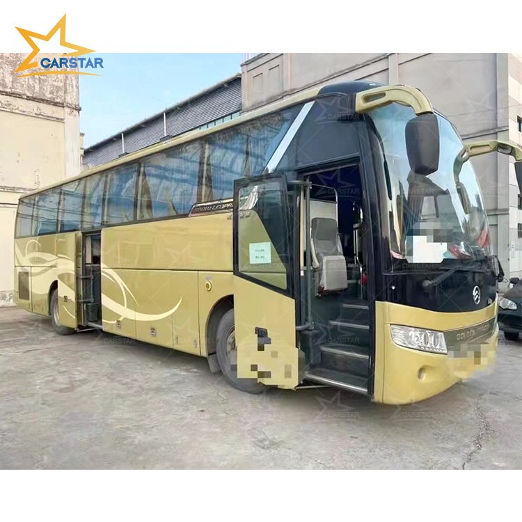 Second-Hand Kinglong Yutong Coach Bus 51 Seats Refurbished Passenger Car with AC