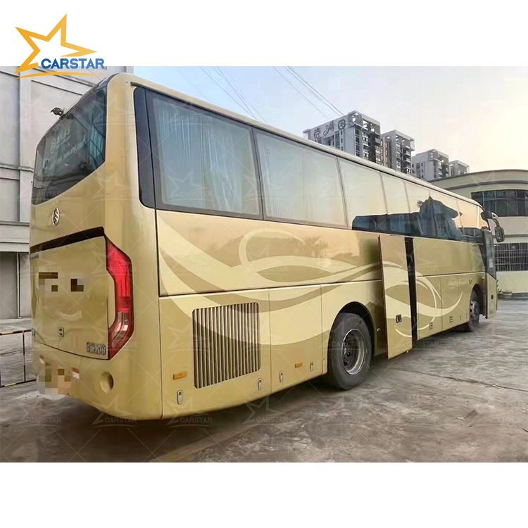 Second-Hand Kinglong Yutong Coach Bus 51 Seats Refurbished Passenger Car with AC