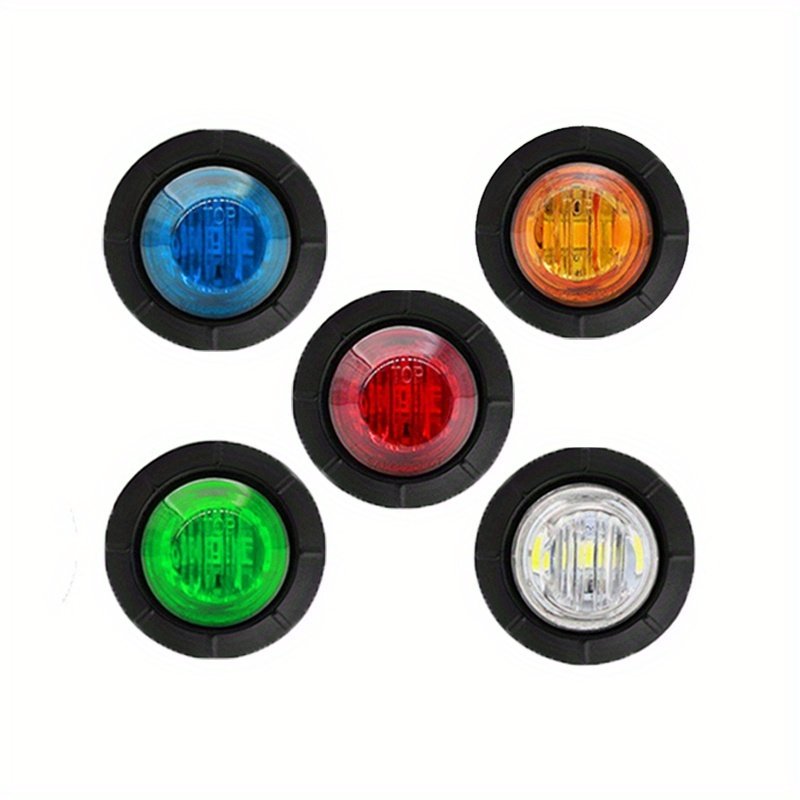 Round 3inch 4inch LED Car External Lights 12V 24V Auto Car Bus Truck Wagons Side Marker Indicator Trailer Light Rear Side Lamp