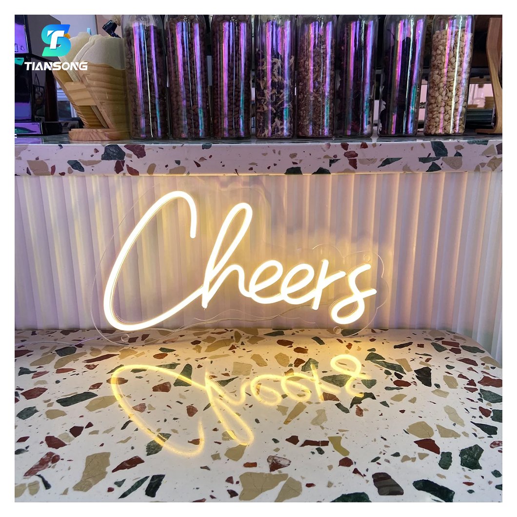 Drop Shipping 3D Led Happy Birthday Neon Sign Custom Neon Light up Letter Sign