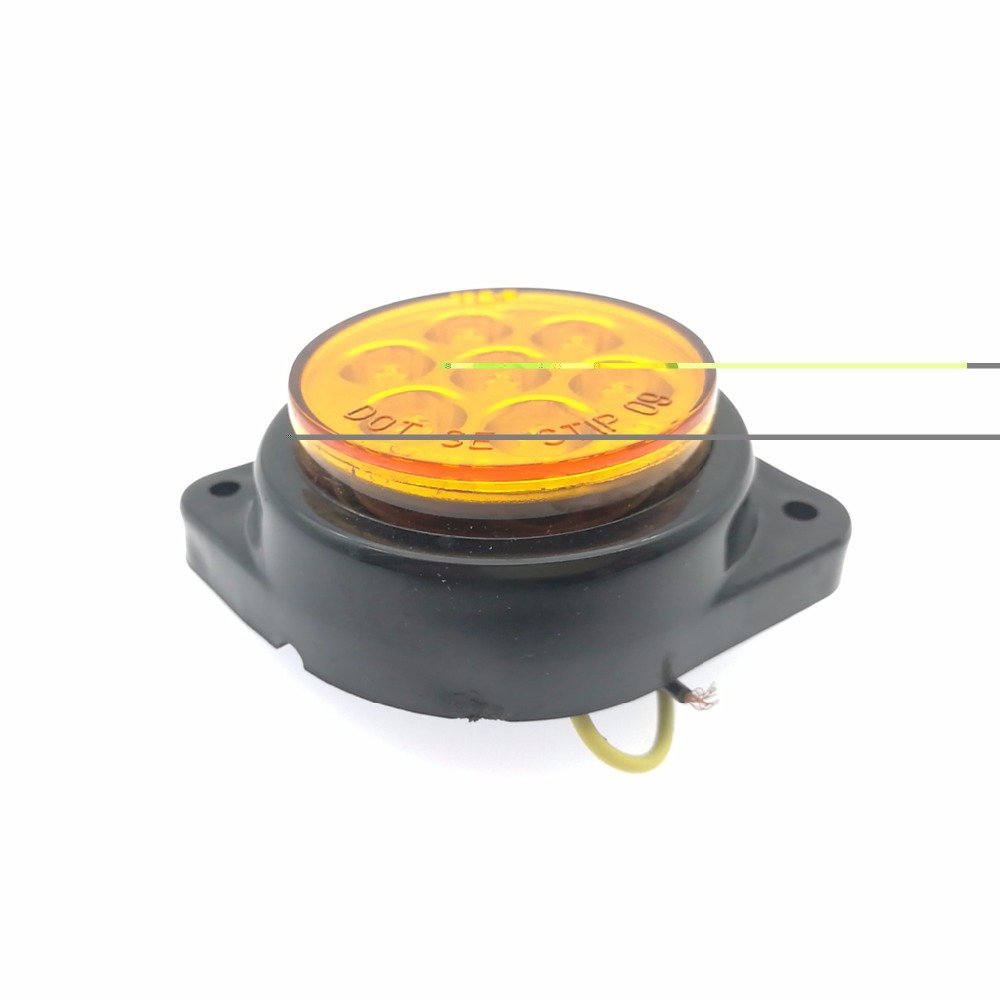 7 High Quality Straw Hat LED LED Boat Trailer Clearance Light Truck Marker Lamps 12V 24V with DOT SAE Certification