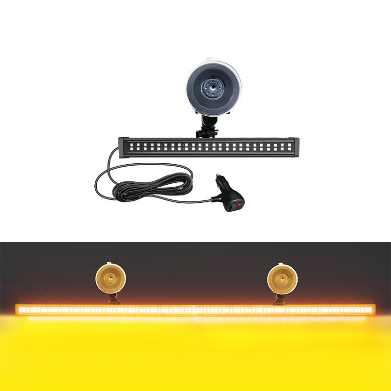 Yosovlamp Car Front and Rear Windshields Modified with LED Ranger Long bar Lights and Multifunctional Roof Warning Lights