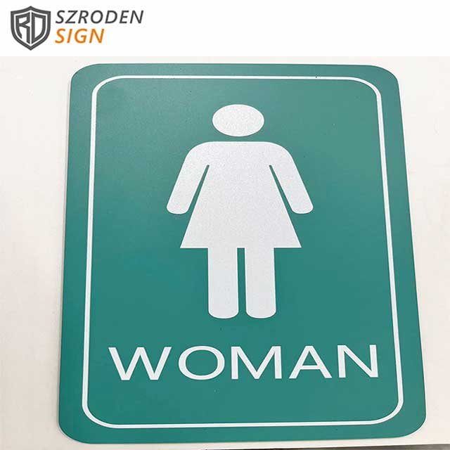 Custom Wayfinding Signage Led Illuminated Male and Female Door Sign Plates Hotel Toilet Signs