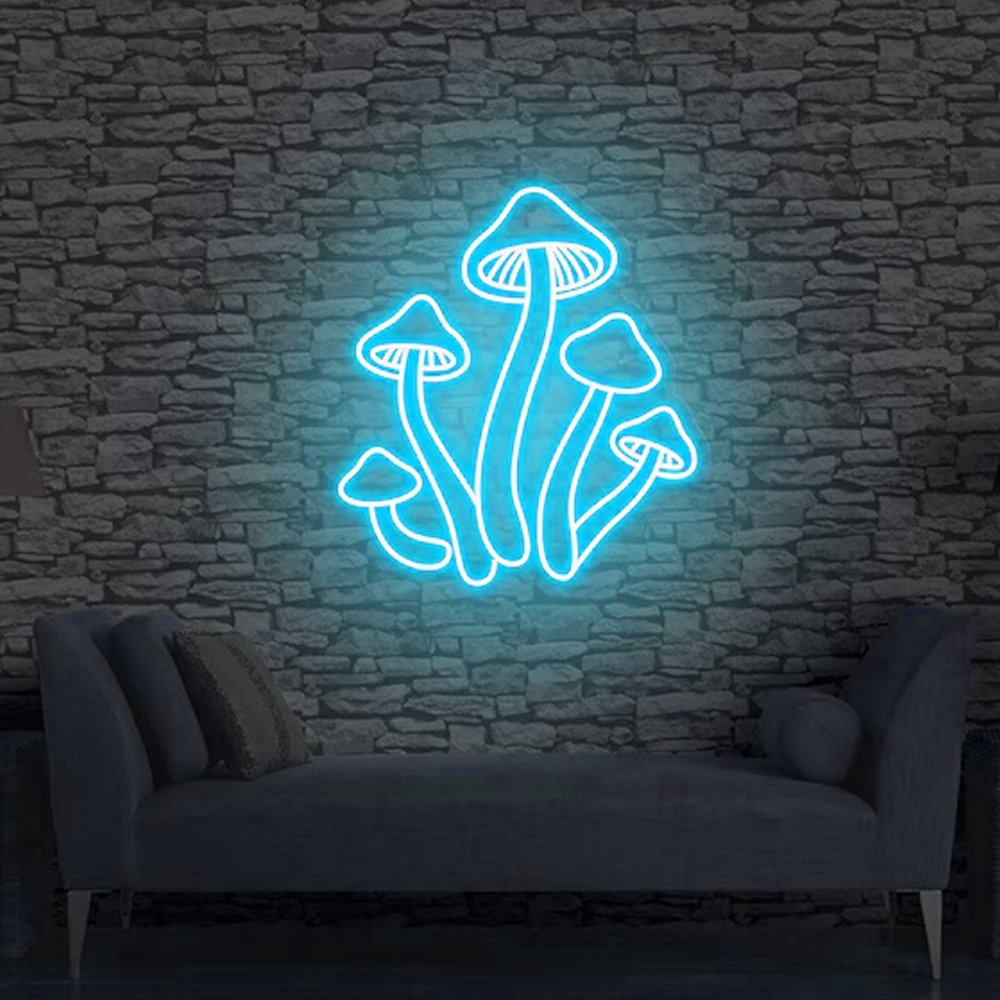 Custom Art Shop Led Neon Sign Mushroom Neon Sign Store Wall Decoration Led Lighting up Sign for Wall Decoration