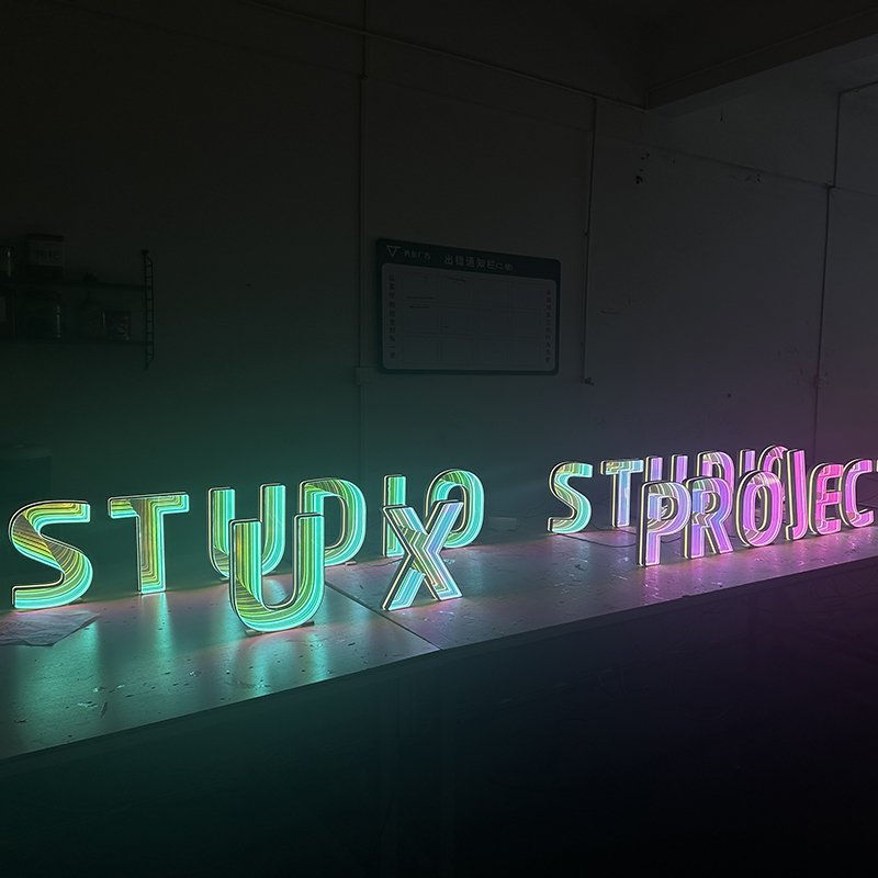 3d Infinity Mirror Led Sign Board Outdoor Advertising Infinity Wall Mirror New Arrival RGB Thousand Layer 3D Wall