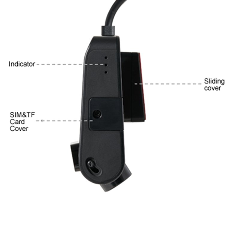 GPS Camera Dashcam Front and Inside View Dual Cameras Black Box for Automotive Accessories