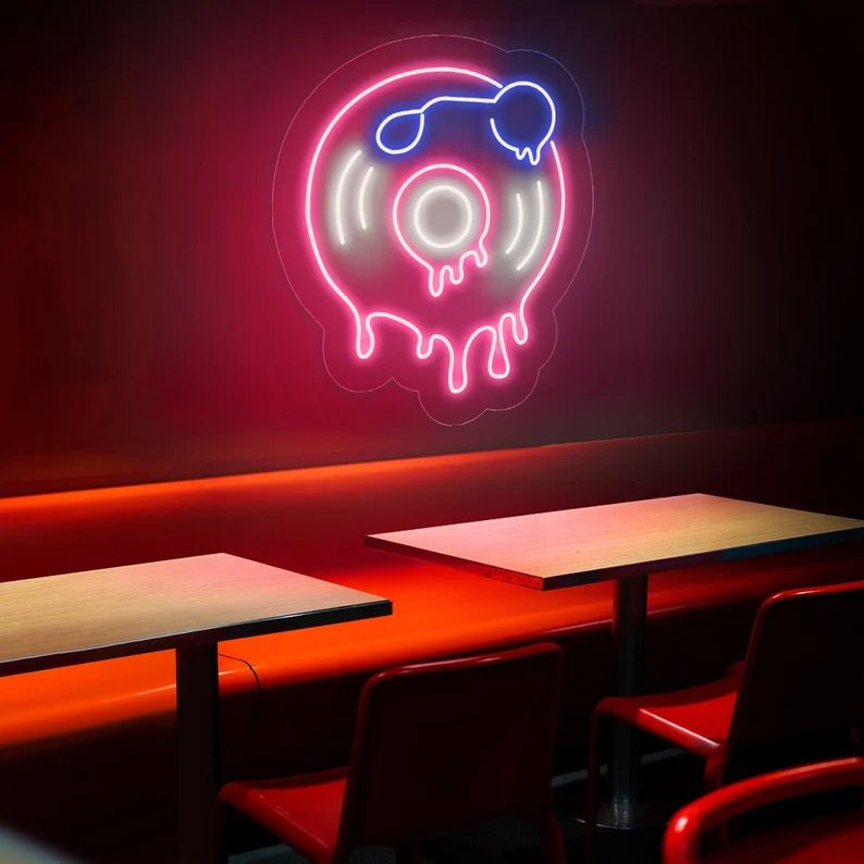 Music Led Sign Handmade Vintage Neon Sign Shop Restaurant Decoration