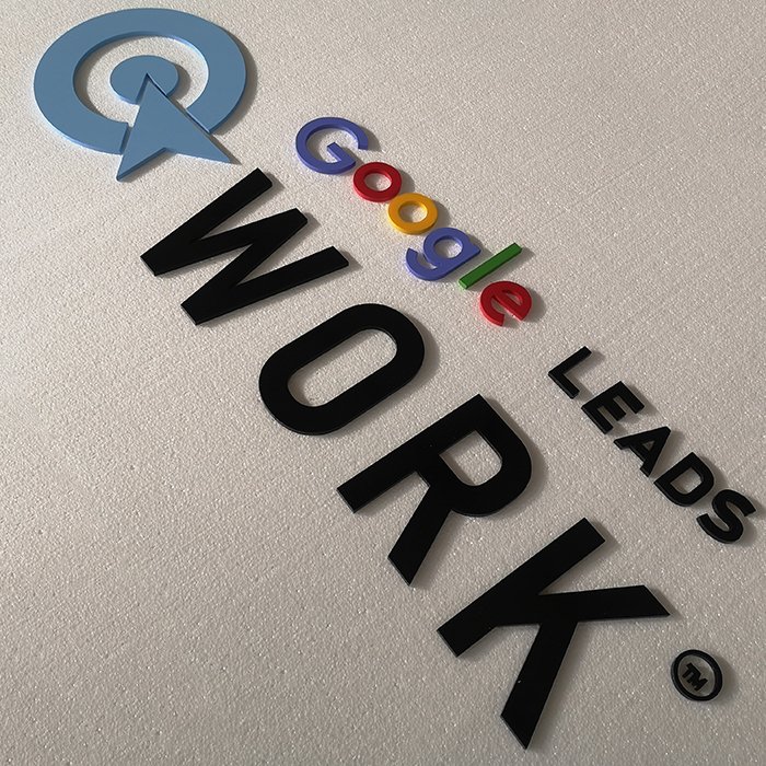 Custom Laser Cutting Flat Face Acrylic Letter Sign 3D Plastic Company Logo