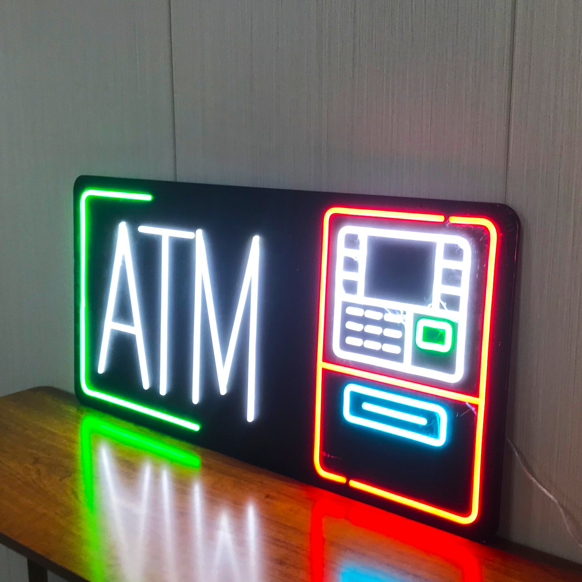 Custom Neon Sign LED Flex ATM Sign Making Machine for Wall Logo Sign Drop Shipping No MOQ Business Window Decoration