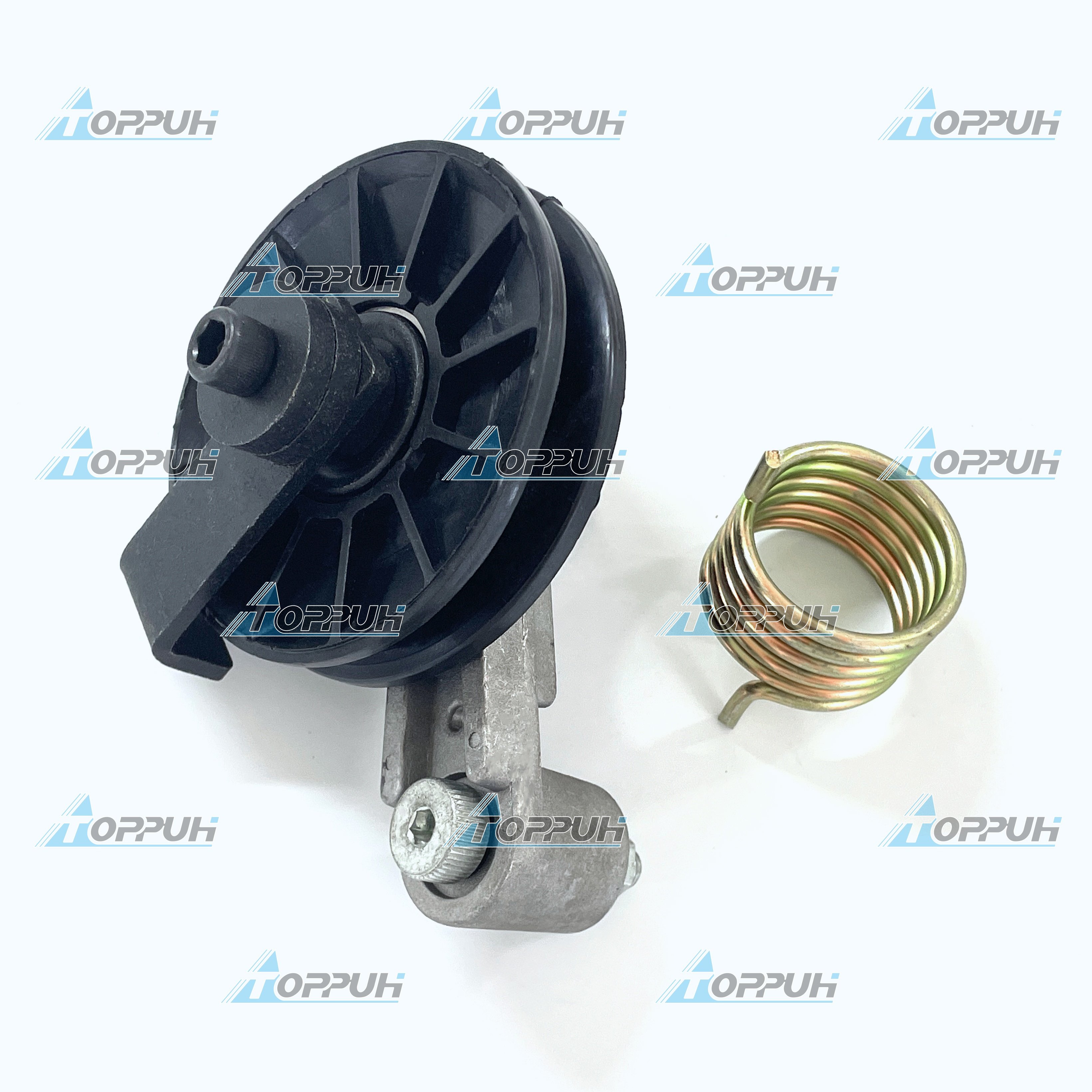 Belt Pulley Tensioner Assy 6725212 6700115 73G656 for Loaders Cooling Fan Drive Belt Tensioner Pulley 6662997
