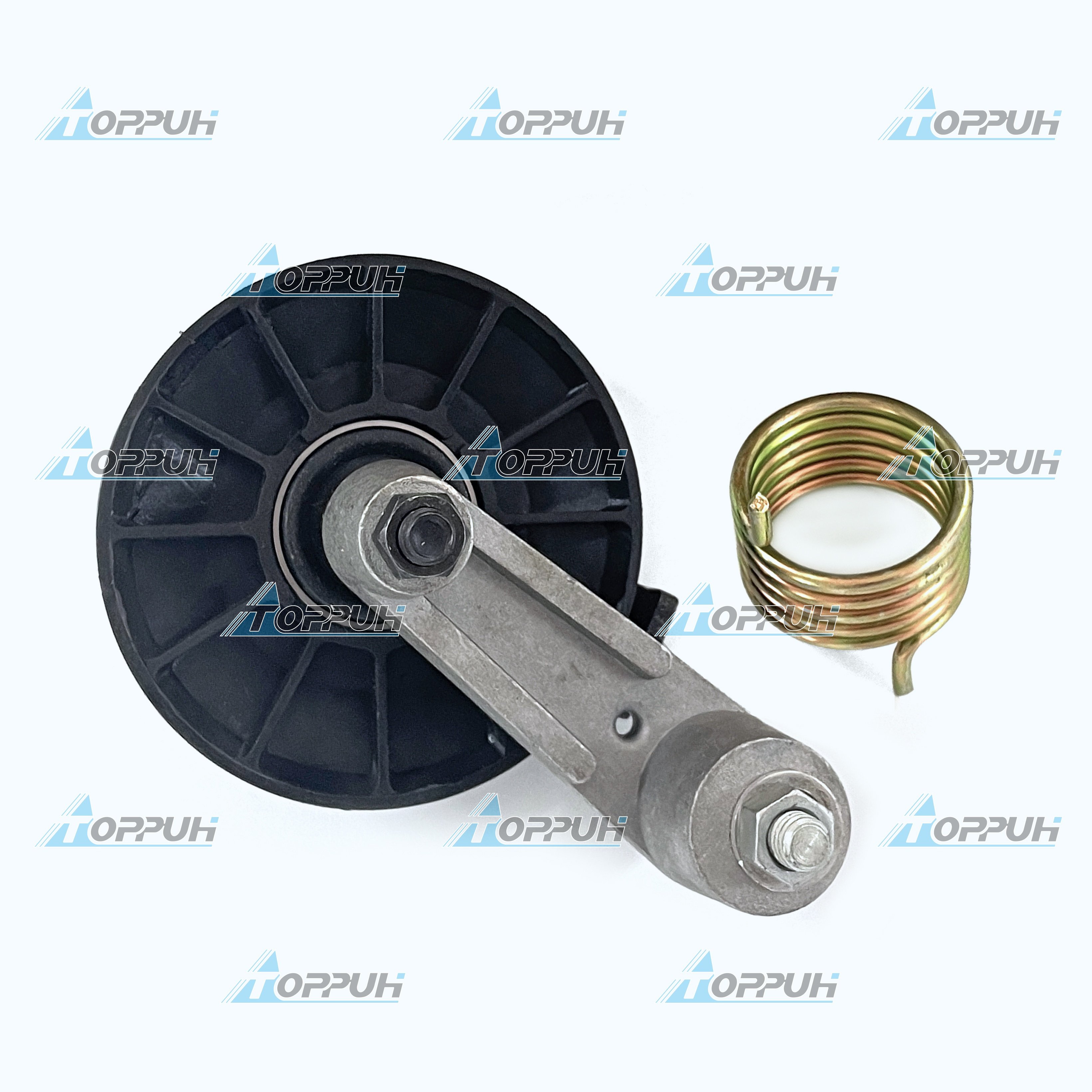 Belt Pulley Tensioner Assy 6725212 6700115 73G656 for Loaders Cooling Fan Drive Belt Tensioner Pulley 6662997