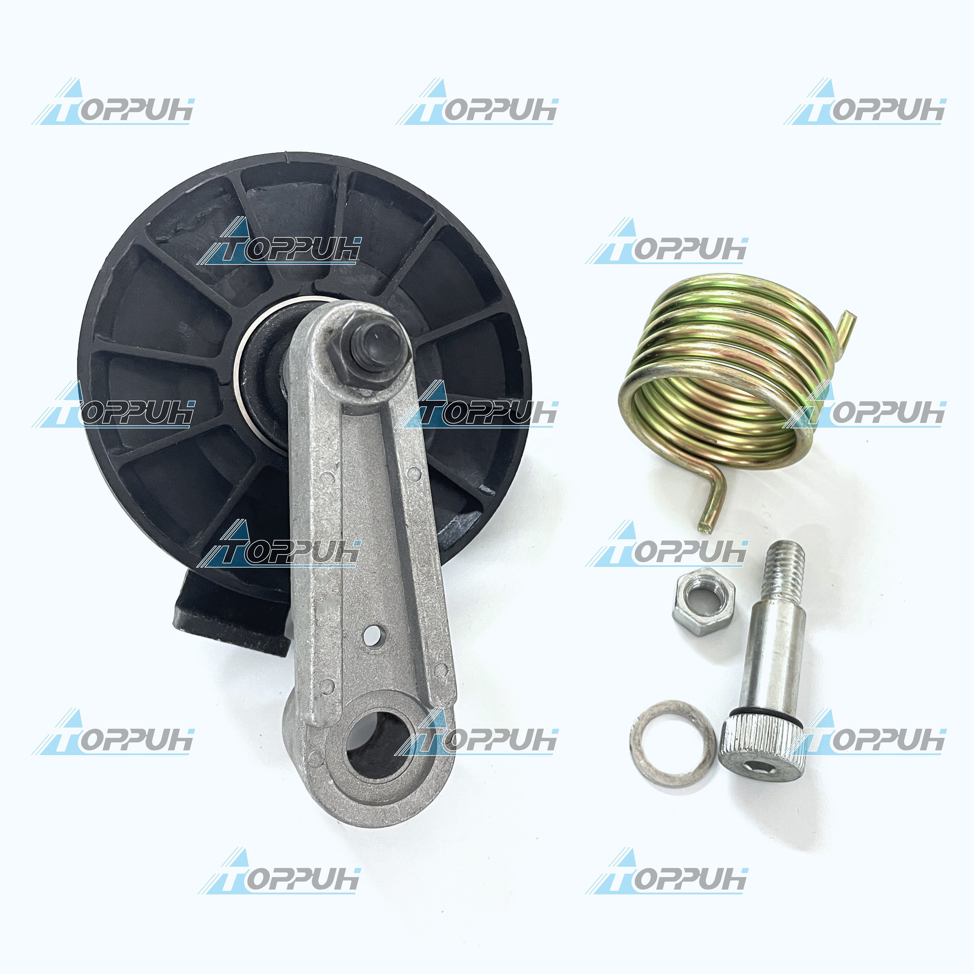 Belt Pulley Tensioner Assy 6725212 6700115 73G656 for Loaders Cooling Fan Drive Belt Tensioner Pulley 6662997